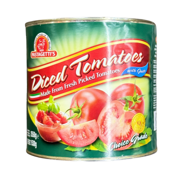 Tomato - Chopped Tomatoes Diced Pastagetti's (2.55kg)