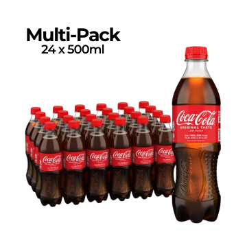 Beverage - Coca-Cola Original Less Sugar 500ml (24's) Beverage - Coca-Cola Original Less Sugar 500ml (24's)